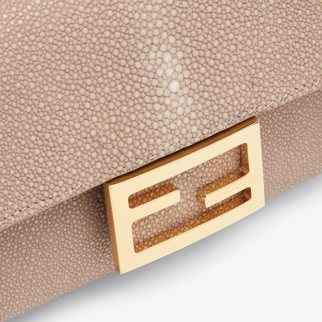 FENDI Baguette® Mini Dove gray stingray leather - Image 4